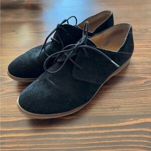 Franco Sarto Black Suede Shoes